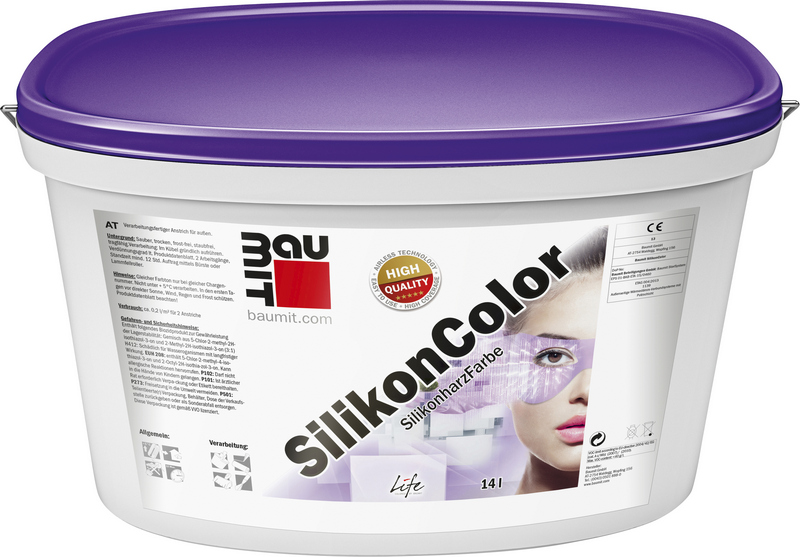 Barva fasádní silikonová Baumit SilikonColor probarvená 14 l