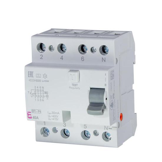 Chránič proudový ETI EFI-P4 40/0.03