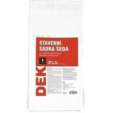 Sadra stavebná DEK šedá 1 kg