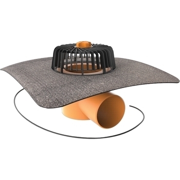 Vtok strešný vodorovný vyhrievaný TOPWET TWE 110 BIT V