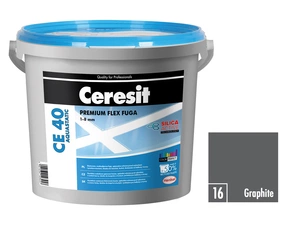Hmota škárovacia Ceresit CE 40 Aquastatic 5 kg graphite