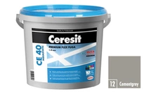 Hmota škárovacia Ceresit CE 40 Aquastatic 5 kg cementovo šedá