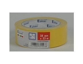 Ryhovaná PVC páska 38 mm×33 m, UV stabilná, žltá
