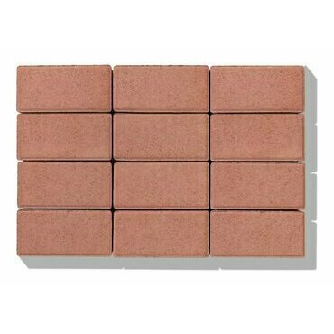 Dlažba Premac Klasiko 100×60×100 mm červená