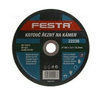 Kotúč rezný Festa 180×2,5×22,2