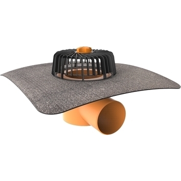 Vtok strešný vodorovný TOPWET TW 125 BIT V