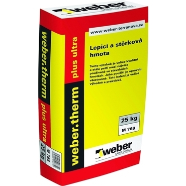 Hmota lepiaca a stierkovacia webertherm plus ultra 25 kg