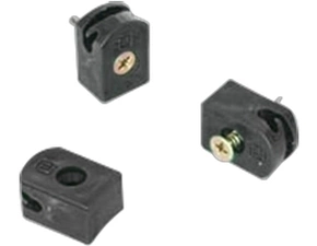 Príchytka poplastovaná čierna