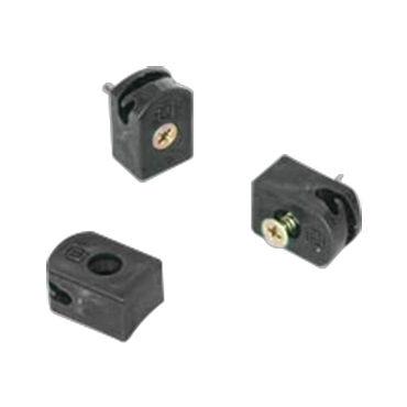 Príchytka poplastovaná čierna