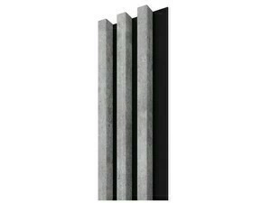 Lamela stenová Stegu Linea Slim 3 Panel urban/čierna