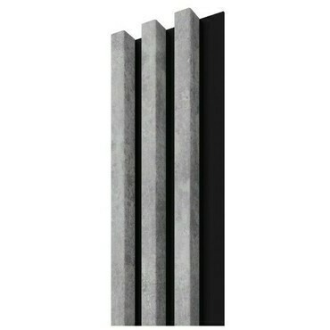 Lamela stenová Stegu Linea Slim 3 Panel urban/čierna