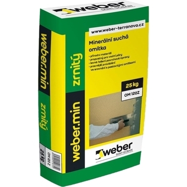 Omietka roztieraná minerálna webermin 1 mm 25 kg