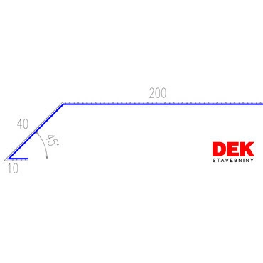 Lišta odkvapová VIPLANYL PVC r.š. 250 mm antracit
