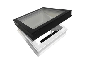 Svetlík otváravý DEKLIGHT NO FRAME/RAL 7021 OPE/EL trojsklo