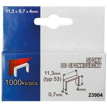 Spony 12 mm, box 1000ks/bal.
