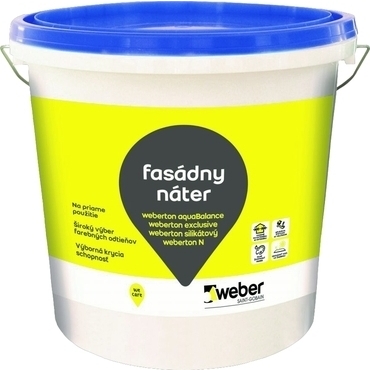 Náter fasádny weberton aquaBalance 16 kg