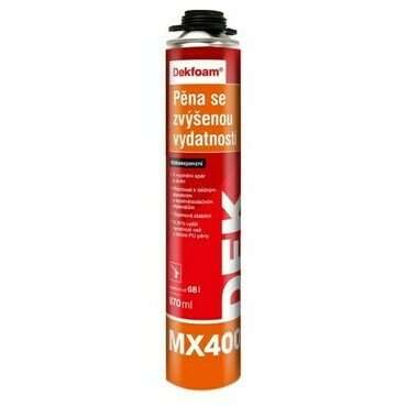 Pena so zvýšenou výdatnosťou MX400 DEKFOAM