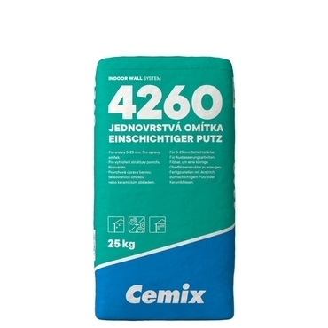 Omietka jednovrstvová Cemix 4260 25 kg