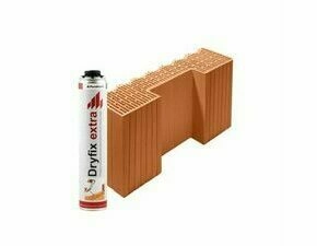 Tehla brúsená Porotherm 50 EKO+ Profi P8 Dryfix polovičná koncová