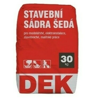 Sadra stavebná DEK šedá 30 kg