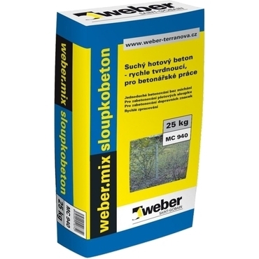 Zmes betónová rýchlotuhnúca webermix stĺpkobetón 25 kg