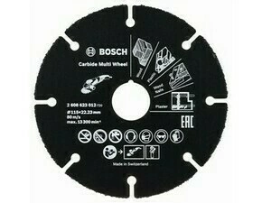 Rezací kotúč zo spekaného karbidu Bosch Multi Wheel, priemer 115 mm
