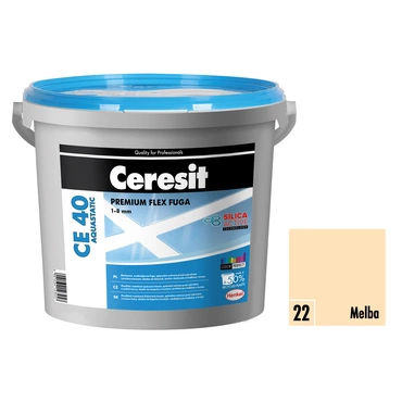 Hmota škárovacia Ceresit CE 40 Aquastatic 5 kg melba