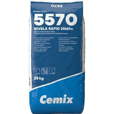 Hmota samonivelizačná Cemix 5570 Nivela Rapid 25 kg