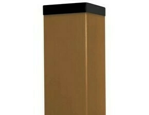 Stĺpik poplastovaný DŘEVOplus 60×60 mm/1 m pieskový
