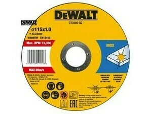 Kotúč rezný DeWALT DT3506