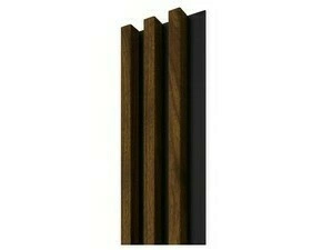 Lamela stenová Stegu Linea Slim 3 Panel orech/čierna