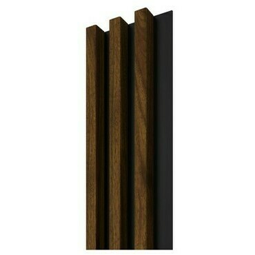 Lamela stenová Stegu Linea Slim 3 Panel orech/čierna