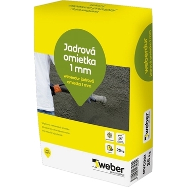 Omietka jadrová weberdur 1 mm 25 kg