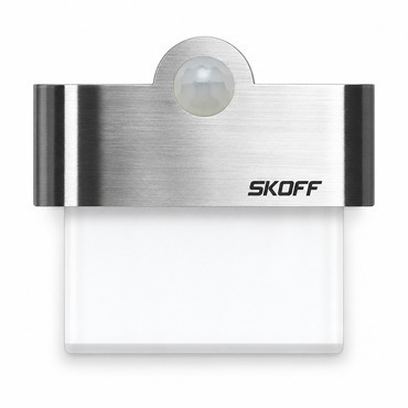 Svietidlo LED Skoff Tango s čidlom pohybu 3000K, 1W, inox