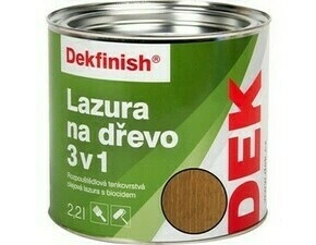 Lazúra 3v1 Dekfinish 2,2 l zlatý dub