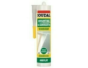 Tmel akrylátový Soudal na sadrokartón 280 ml biely