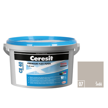 Hmota škárovacia Ceresit CE 40 Aquastatic 2 kg šedá