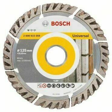 Univerzálny diamantový rezací kotúč Bosch DIA Standard for Universal, priemer 125 mm