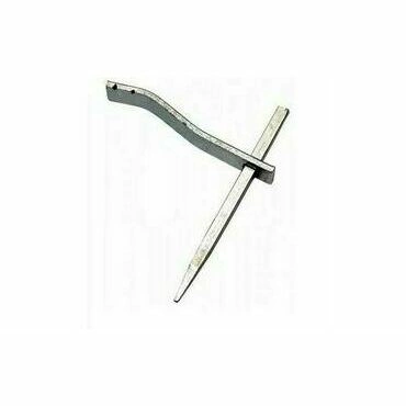 Pozinkovaná murárska skoba 140 mm s štvorhranným tŕňom