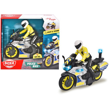 Policajný motocykel Yamaha s jazdcom