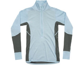Dámske tričko Wool Mesh 190 Zip Neck