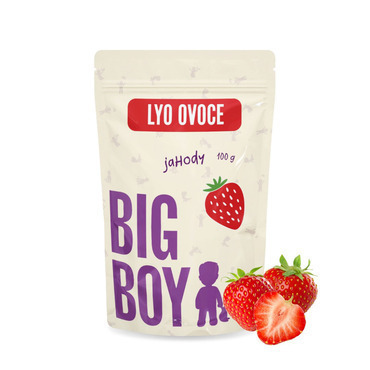 BIG BOY® Jahody plátky lyofilizované 100g