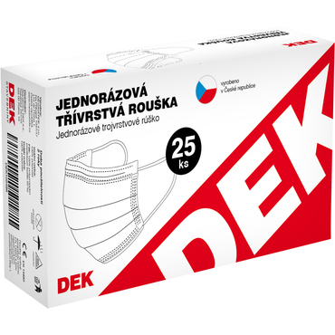 Rúška jednorazové trojvrstvové 25ks/bal