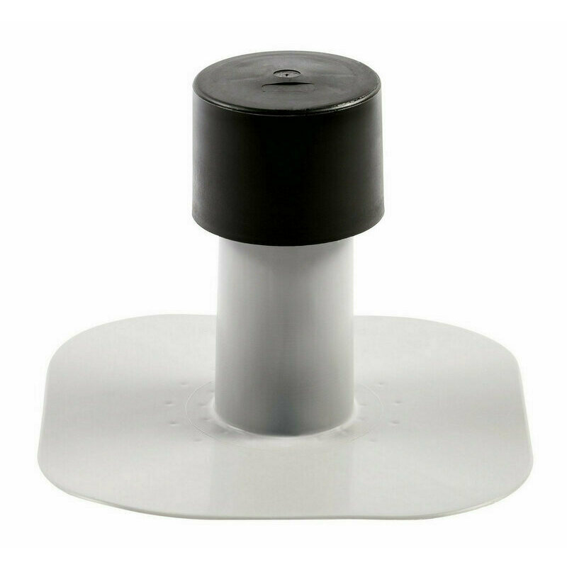 E-shop Vetrací komínok PVC 75/200 mm s krytkou (šedý)