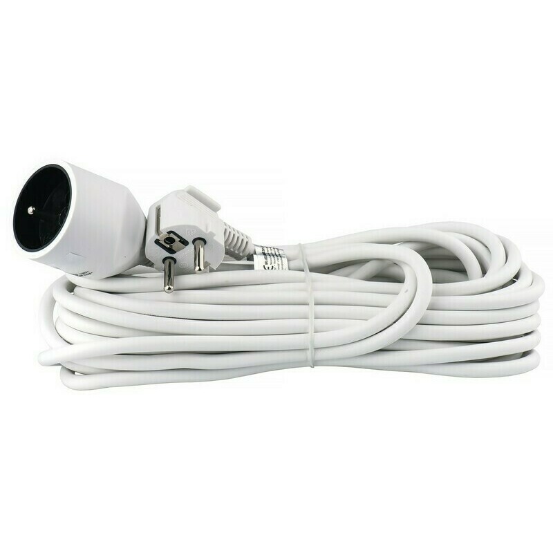 Kábel predlžovací PVC biely 10 m