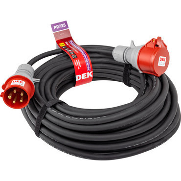 Kábel predlžovací neoprénový spojka DEK PR725 25 m 2,5 mm2 IP 44
