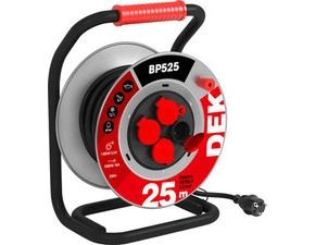 Kábel predlžovací neoprénový na bubne DEK BP525 25 m 2,5 mm2 IP 44