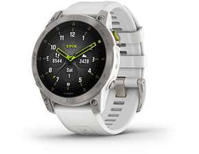 Inteligentné hodinky Epix PRO Sapphire Titan / White Sili Band