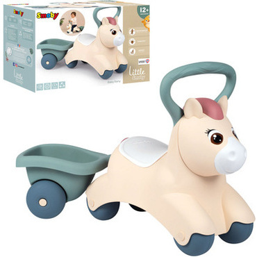 Odrážadlo Poník s vozíkom Little Smoby