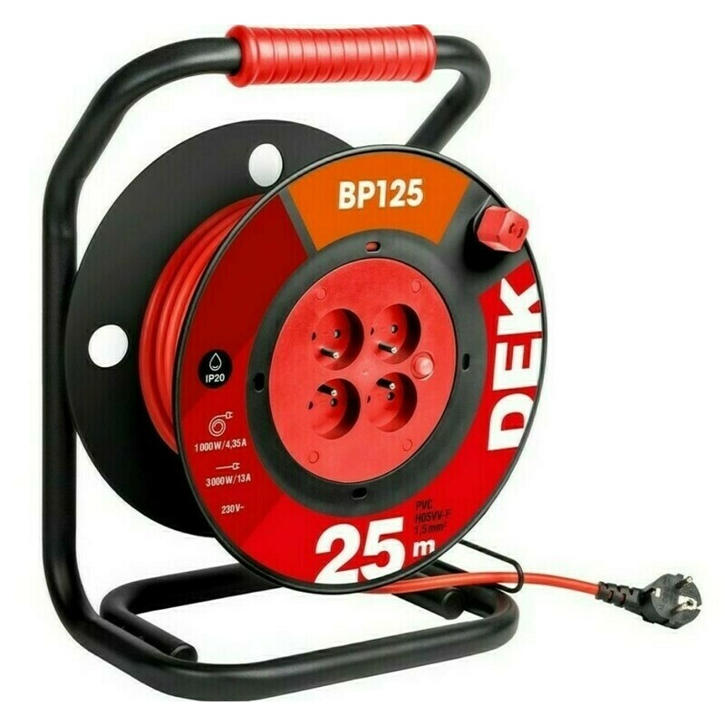 Prívod na bubne predlžovací DEK DEK BP125 25 m